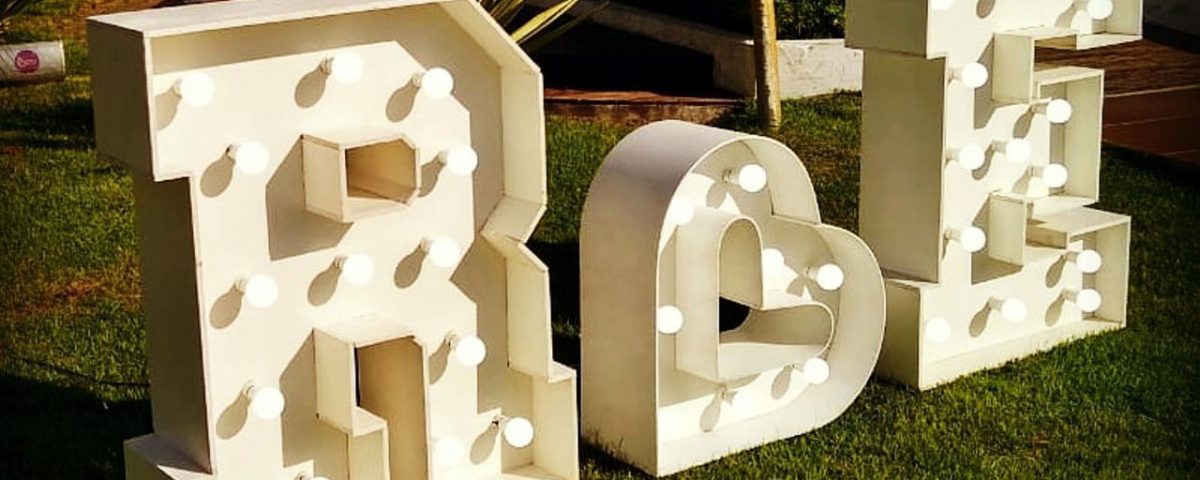 Letras Iluminadas para Festas